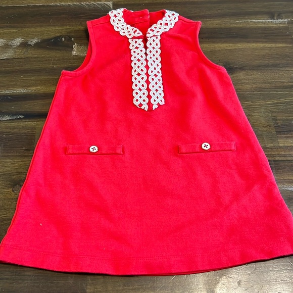 Janie and Jack Other - Janie and Jack Red Gold Dress Holiday Christmas Baby Toddler 12 18 months